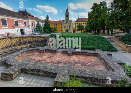 City Pecs (Sopianae) - historical town centre, Early Christian Mausoleum, Saint Stephen's Square. Hungary, World Heritage Site b Stock Photo