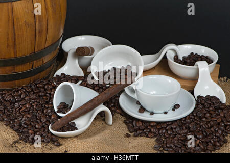 coffee and cigar Stock Photo