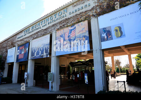 The main entrance of Huntington Library,Art Collection and Botanical Gardens.San Marino,California,USA Stock Photo