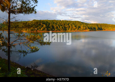 famous Bien Ho lake destination in Pleiku, vietnam Stock Photo