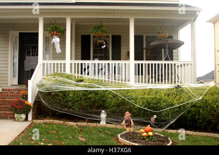 Outdoor Halloween decorations Stock Photo