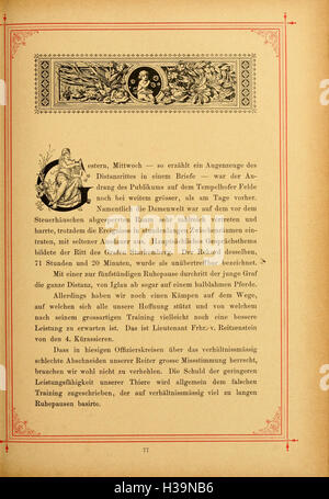 Der grosse Distanz-Ritt Berlin-Wien im Jahre 1892 = (Page 77) BHL212 Stock Photo