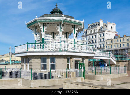 The Bandstand at Brighton on the seafront after restoration, in Brighton, East Sussex, England, UK. Stock Photo