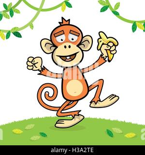 Funny Orangutan Stock Vector