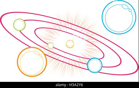 Big Bang Theory Stock Vector
