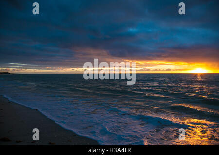 A sunset off the coast of Western Australia Stock Photo