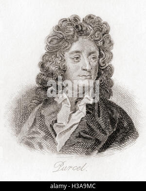 Henry Purcell, 1659 - 1695.  English composer. Stock Photo