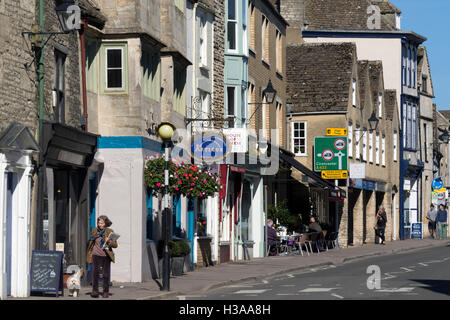 Church Street in Tetbury in the Gloucestershire Cotswolds Stock Photo