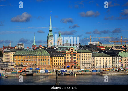 View of Gamla Stan,, the old part of Stockholm from Södermalm. Stock Photo