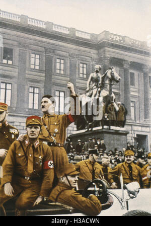 Adolf Hitler in Brunswick, 1931 Stock Photo