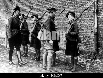 British Highland troops in France, 1940 Stock Photo