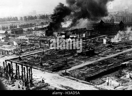 Destructions in Vitebsk after the capture of the city, 1941 Stock Photo