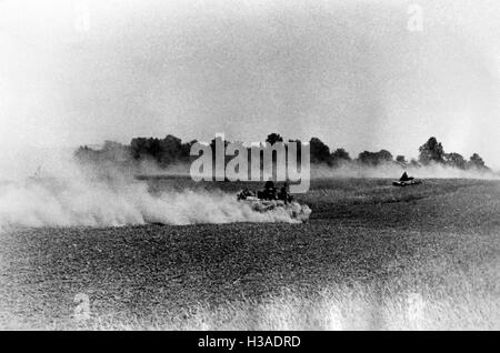 German tank attack on the Eastern Front, 1941 Stock Photo - Alamy