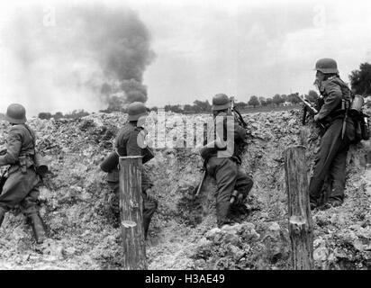 German Infantry on the Eastern Front, 1941 Stock Photo