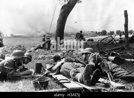 German advance guard point on the Eastern Front, 1941 Stock Photo