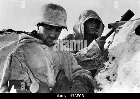 German position on the Eastern Front, 1944 Stock Photo