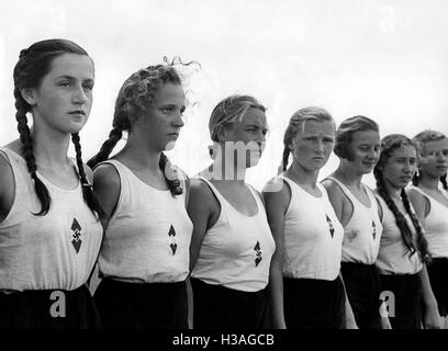 Sports Tent Camp For Jungmaedel At Drossen, 1938 Stock Photo - Alamy