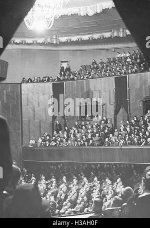 Plenary session of the Reichstag in Berlin's Kroll Opera House, 1937 Stock Photo