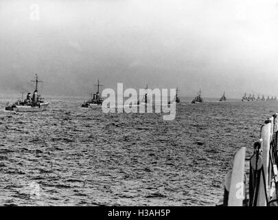 Naval reviews of the Kriegsmarine, 1938 Stock Photo