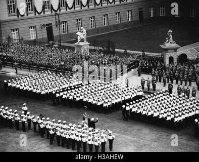 Parade on the occasion of Adolf Hitler's birthday in Berlin, 1938 Stock Photo