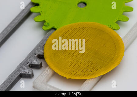 3d printed colorful details Stock Photo