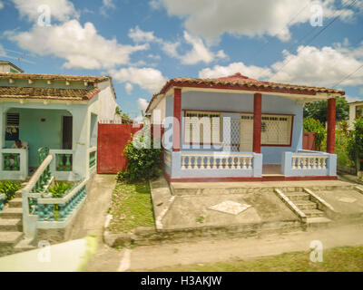 Private simple low budget colorful houses in Cuba Stock Photo