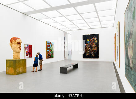 Interior of the Pinakothek der Moderne (Museum of Modern Art), Munich, Bavaria, Germany Stock Photo