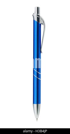 blue pen on the white Stock Photo
