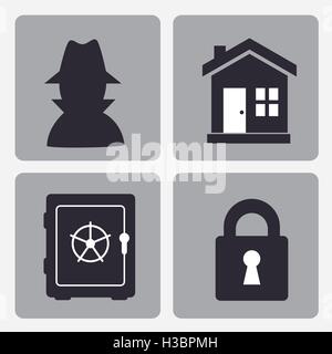 insurance security design Stock Vector