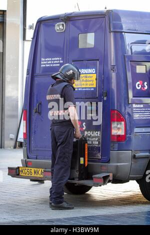 G4S cash collection services in Liverpool, Merseyside, UK Stock Photo