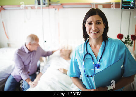 Portrait of nurse smiling Stock Photo