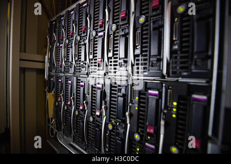 Towers in server room Stock Photo