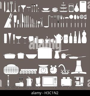 Kitchen utensils icons Stock Vector Image & Art - Alamy