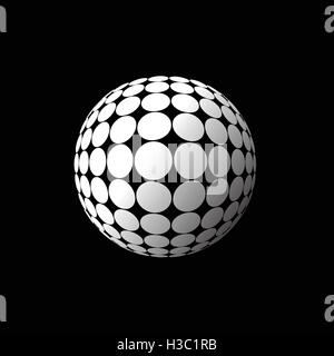 white ball Stock Vector