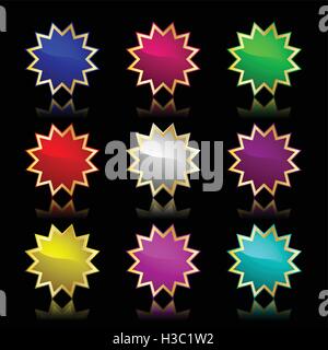 vector popular star Stock Vector