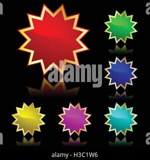 vector popular star Stock Vector