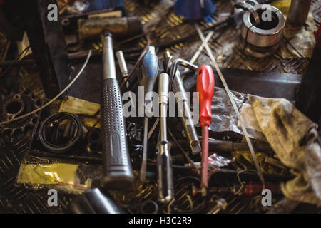 Tools at workshop Stock Photo