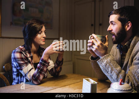Couple having coffee together Stock Photo