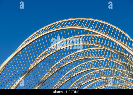 Abstract White Architecture On Sky Stock Photo