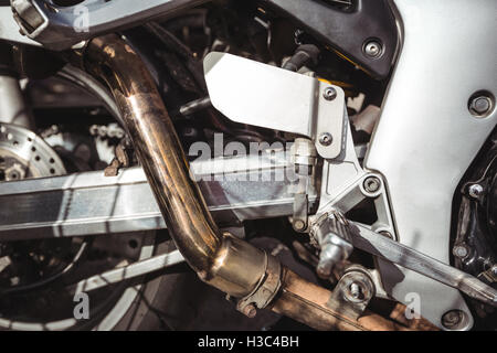 Close-up of a motorcycle exhaust pipes Stock Photo