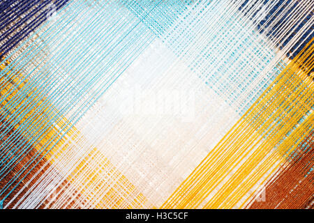 bright abstract background of colored thread intersecting diagonally Stock Photo