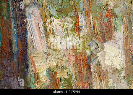 a colorful oil paint texture closeup , beautiful background art Stock Photo