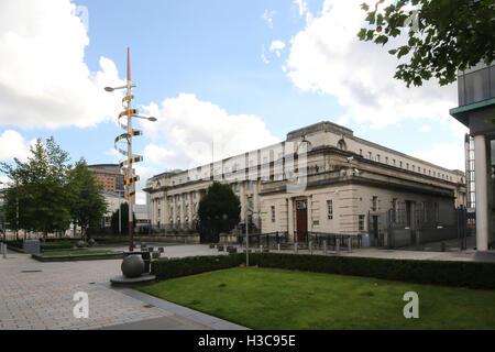 The Royal Courts of Justice in Belfast, Northern Ireland. Stock Photo