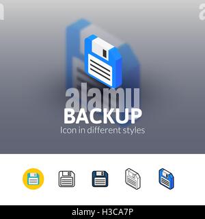 Backup icon in different style Stock Vector