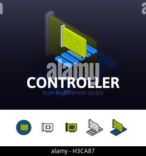 Controller icon in different style Stock Vector