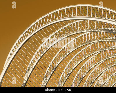 Abstract White Architecture On Sky Stock Photo