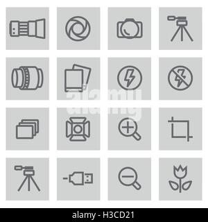 Photo studio icons set grey vector Stock Vector Image & Art - Alamy