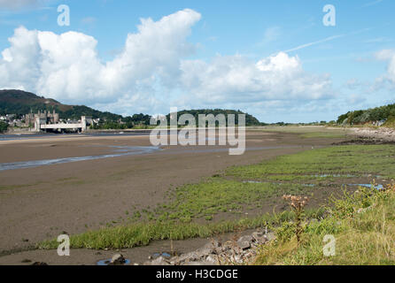 River Conwy at Conwy North Wales Stock Photo