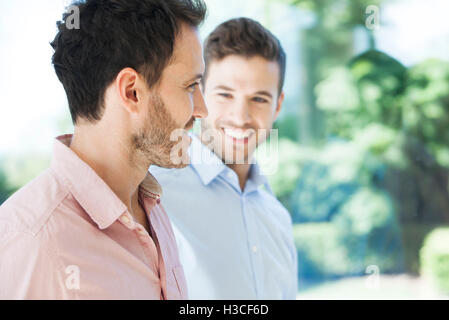 Business colleagues chatting Stock Photo