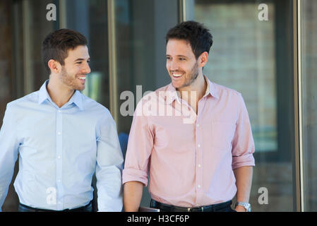 Business colleagues chatting Stock Photo